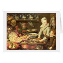 Um interior da cozinha cartao
