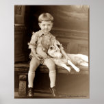 Um menino e seu cão poster