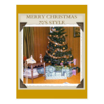 Um NATAL 70S Cartao Postal