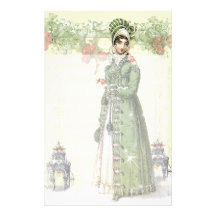 Um Noel feliz - Jane Austen inspirados Papel Personalizados
