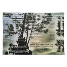 Um salmo de David Placemat Suporte Para Pratos