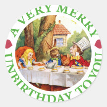 UM UNBIRTHDAY MUITO ALEGRE A VOCÊ! ADESIVO