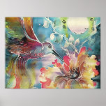 Um único colibri posteres