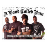 uma banda chamou o cartão da dor cartao postal