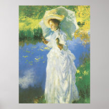 Uma caminhada da manhã, John Singer Sargent Posteres