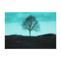 Uma canvas solitária da paisagem da natureza da ce impressão em canvas