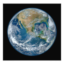Uma imagem de mármore azul da terra do planeta foto artes