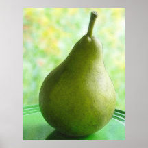 Uma pera orgânica fresca impressão