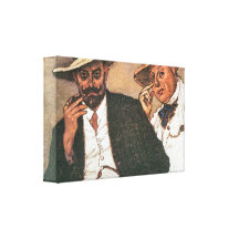 Und Odon de Jozsef Rippl-Ronai - de Lajos Impressão De Canvas Envolvida