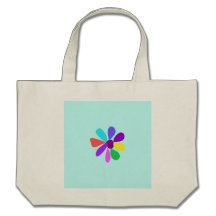 Única flor bolsa de lona