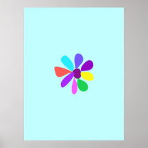Única flor pôsteres