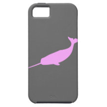 Unicórnio bonito da baleia de Narwhal do mar náuti Capas iPhone 5 Case-Mate