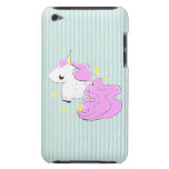 Unicórnio cor-de-rosa dos desenhos animados com ip capas iPod Case-Mate