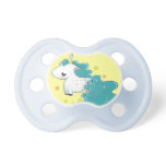 unicórnio dos desenhos animados com o Pacifier bon pacifiers
