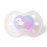 unicórnio dos desenhos animados com o Pacifier bon pacifiers