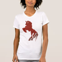 unicórnio rasgado camisetas