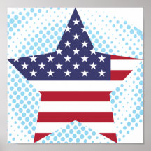 Unido+Estrela dos estados Pôsteres