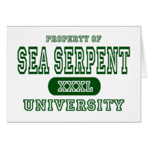 Universidade da serpente de mar cartao