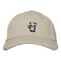 Urso de panda boné