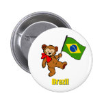 Urso de ursinho de Brasil Pins