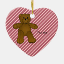 Urso de ursinho marrom bonito enfeites de natal