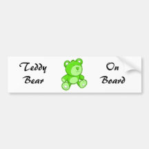 Urso de ursinho verde adesivos