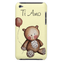 Urso do bebê com capa de ipod do balão capa iPod touch