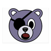 Urso do pirata cartão postal