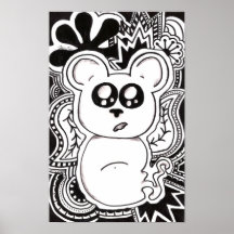 Urso psicadélico posteres