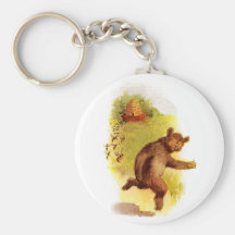 Urso que funciona das abelhas chaveiros