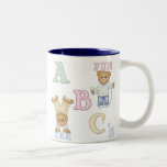 Ursos de ursinho do divertimento do alfabeto caneca