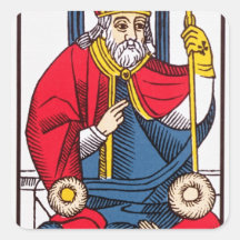 V o papa, cartão de Tarot Adesivo