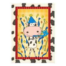Vaca - festa de formatura convite personalizado