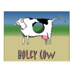 Vaca Holey Cartoes Postais