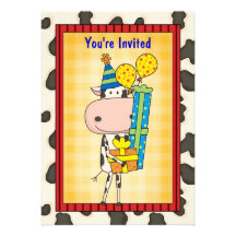 Vaca & presentes - festa de formatura convites personalizados