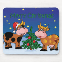 Vacas do Natal Mousepad