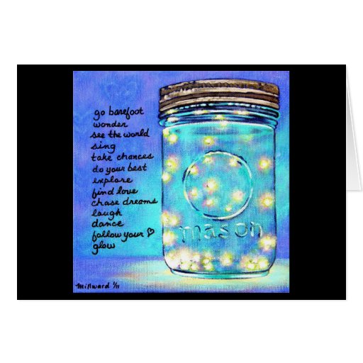 Vaga-lume nos ©MillwardStudios 2011 de um Notecard Cartoes