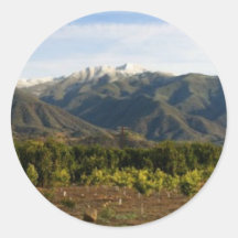 Vale de Ojai com neve Adesivos