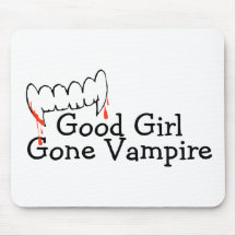 Vampiro ido boa menina mouse pads