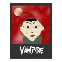 vampiro, vampiro cartao postal
