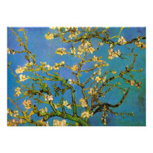 Van Gogh; Árvore de amêndoa de florescência, flore Convite Personalizado