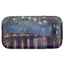 Van Gogh; Noite estrelado sobre o Rhone, arte do v