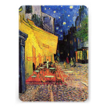 Van Gogh; Terraço do café na noite, belas artes do Convite Personalizados