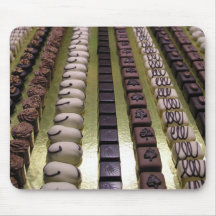 Variedades do chocolate mouse pads