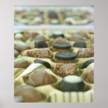 Variedades do chocolate impressão