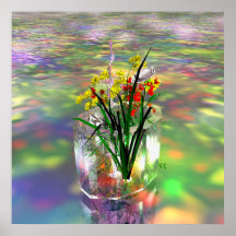 Vaso de cristal posteres