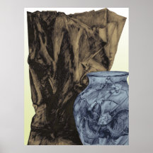 Vaso e saco rachados posters