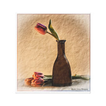 VASO IMPRESSÃO DE CANVAS ENVOLVIDA