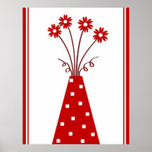 Vaso vermelho - poster