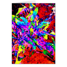 Vazio abstrato da foto do pop art das flores de fe cartao